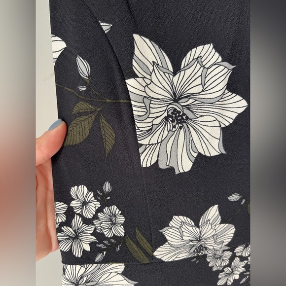 Banana Republic Black Floral Sleeveless Sheath Dress | Size 6 | Excellent Condit - Picture 3 of 6